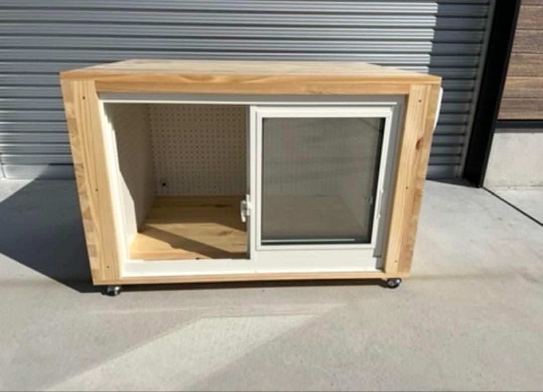 新品未使用　防音犬小屋　犬　子犬　小型犬　ワンちゃん　防音ケージ　木製ケージ