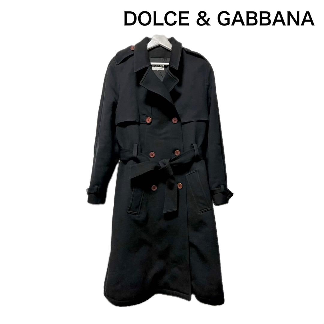 DOLCE＆GABBANA トレンチコート　黒