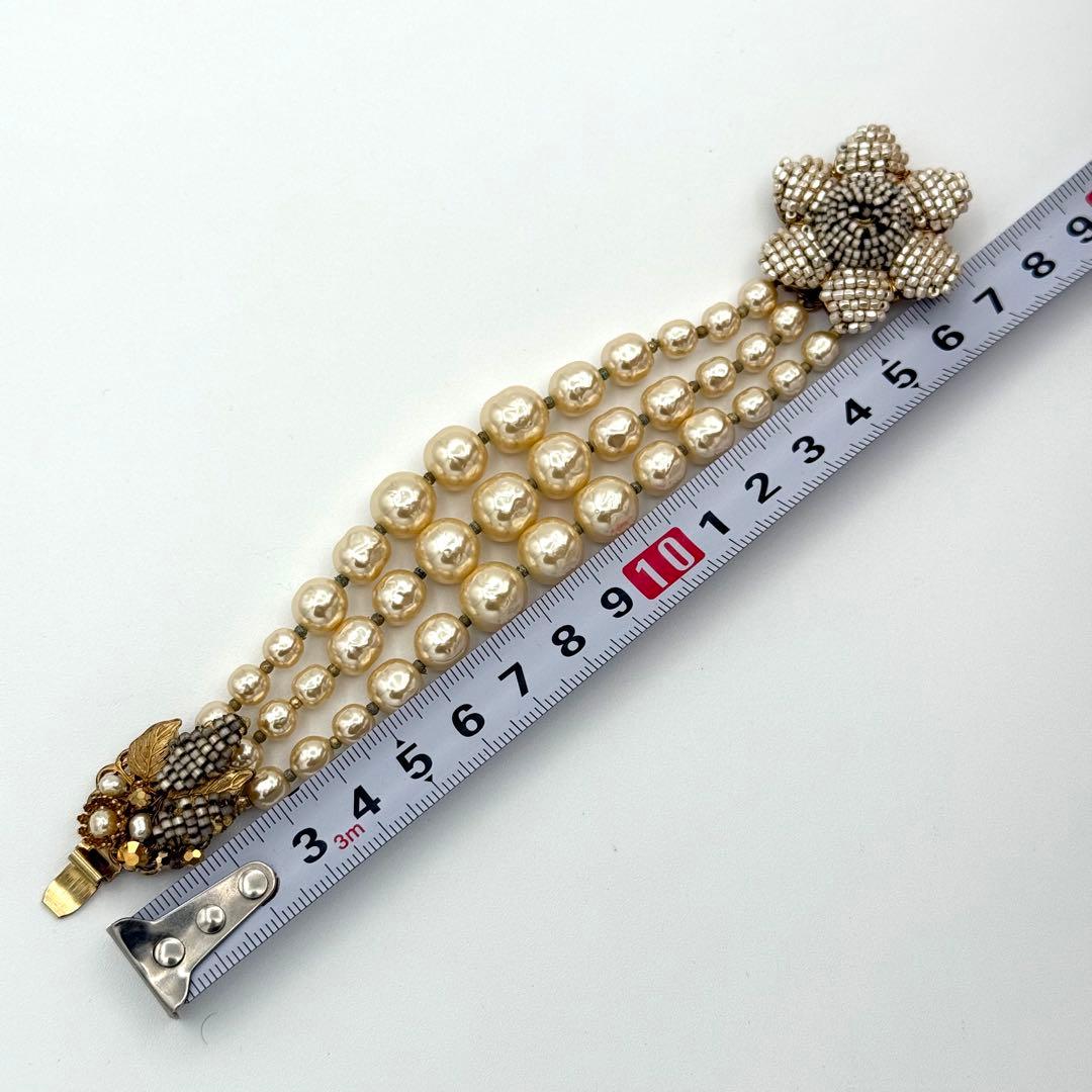 Miriam Haskell ミリアム　ハスケル　パール　ブレスレット