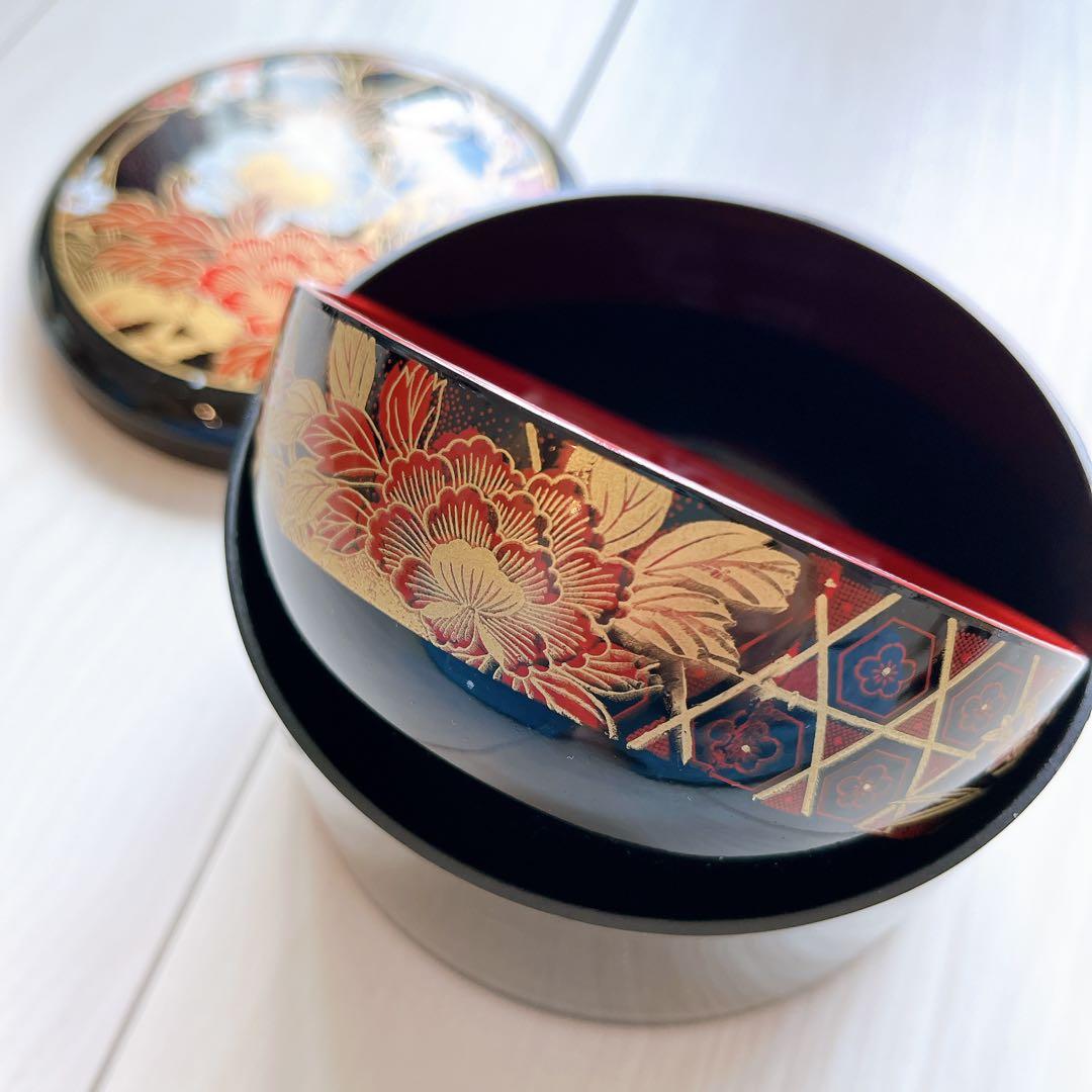 【日本の器】山中漆器６点セット （お椀５点 大桶１点 ） 和食器 日本