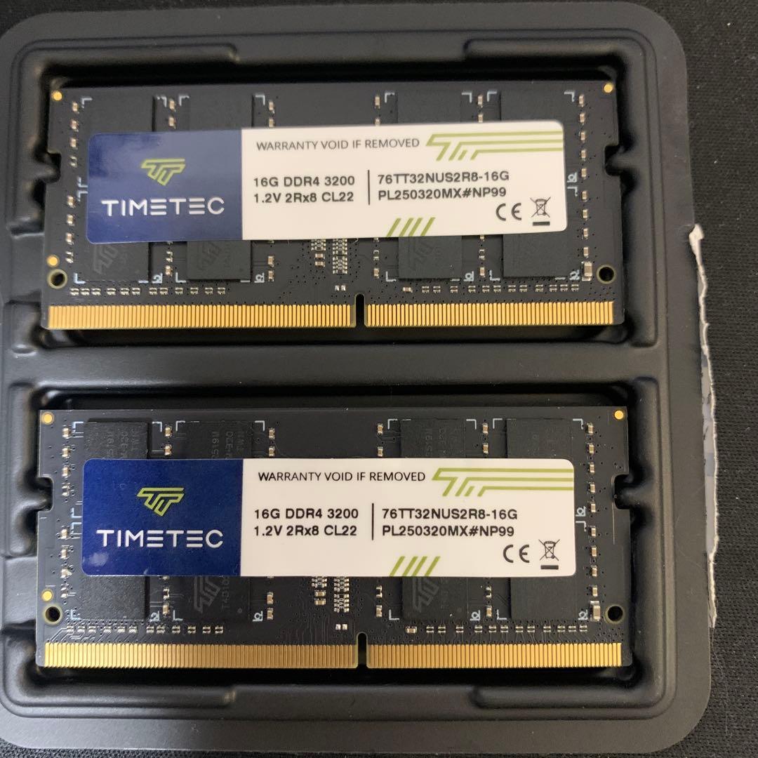 ノートPC用16GB 2枚 DDR4 3200 メモリー (32GB)