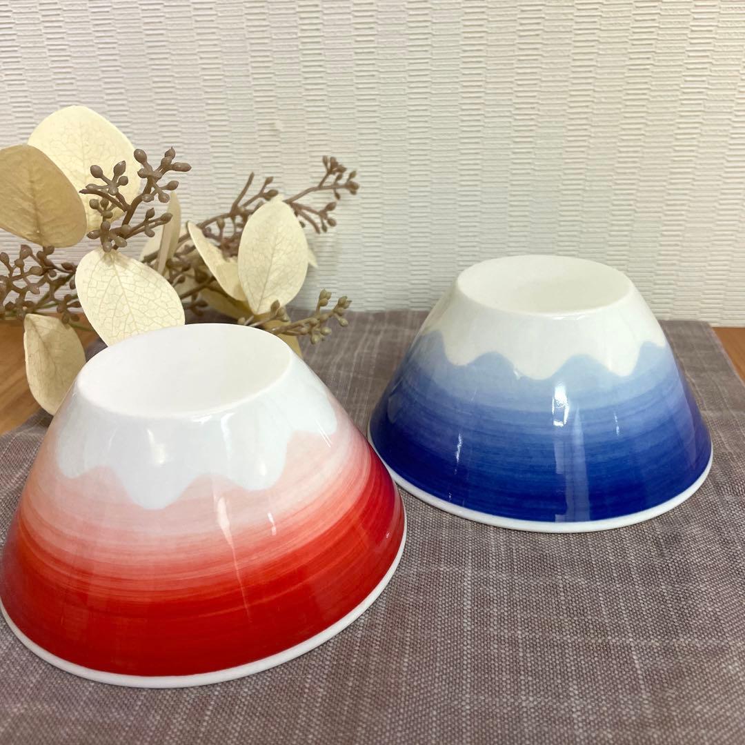 富士山　Mt.Fuji 夫婦茶碗　あっぱれ　天晴　赤富士　正月　お祝い　はらいそ