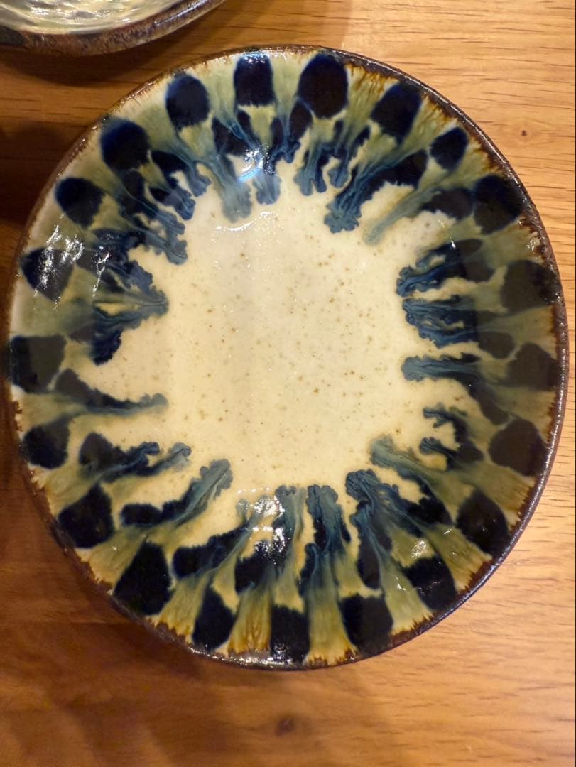 未使用　遠藤太郎　益子焼　楕円鉢　3点