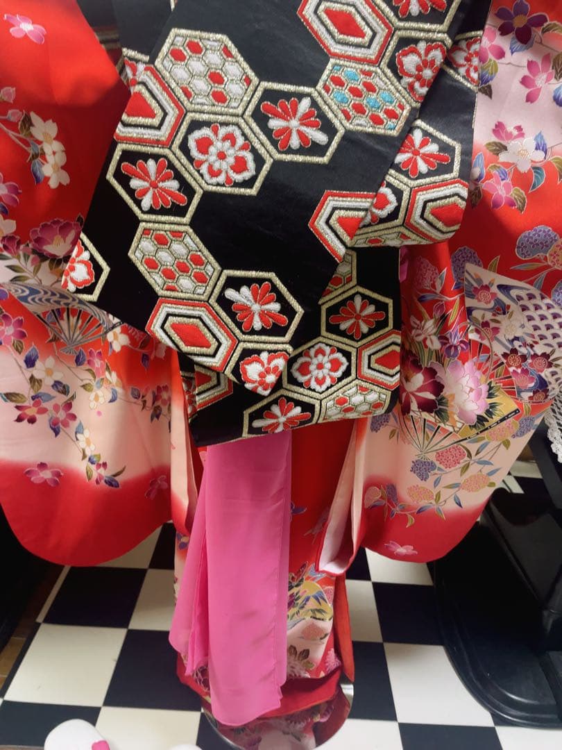 七五三7歳様豪華✨花紋様