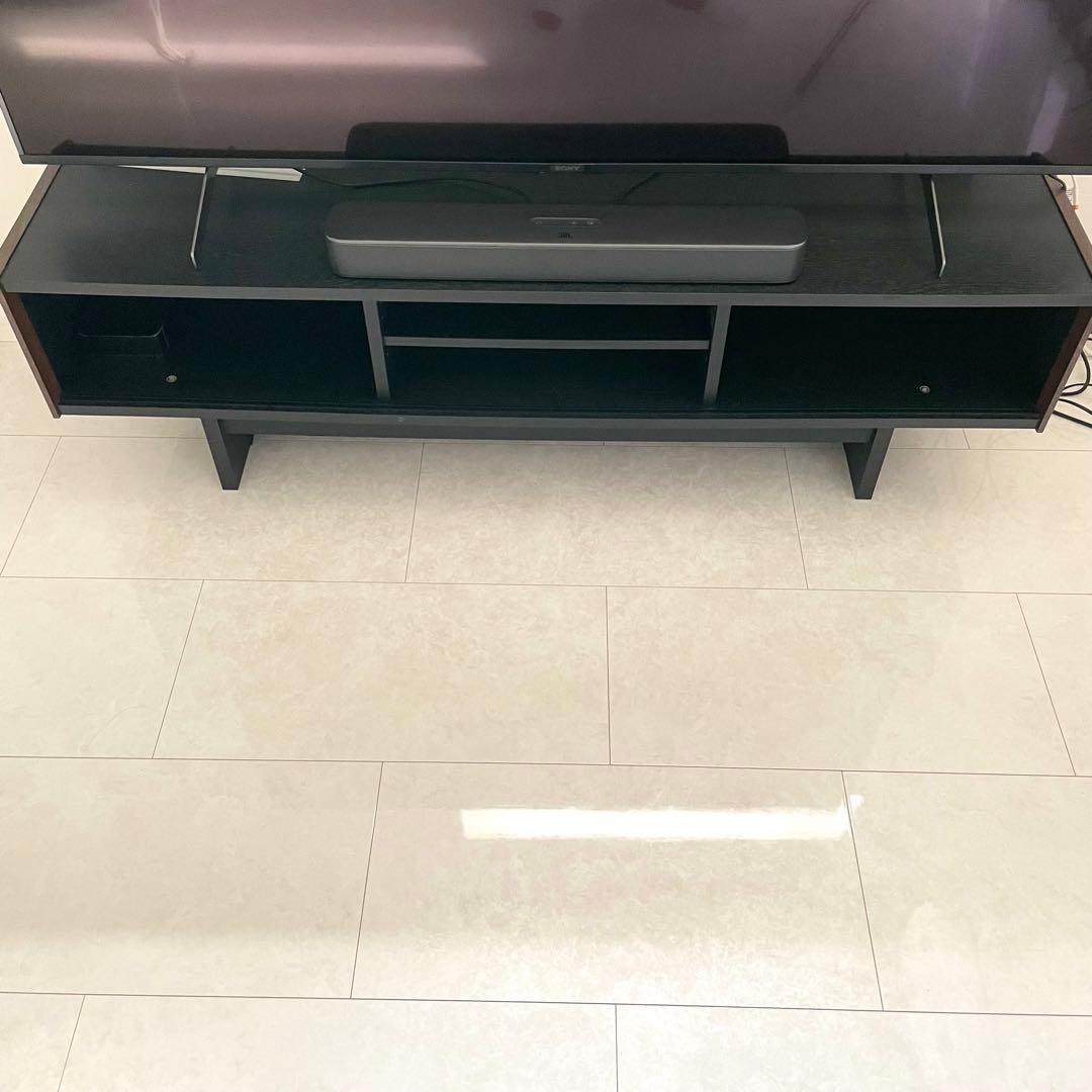 【美品】テレビ台 HAL style 65型　幅144.2㎝ ブラック　高さ調整