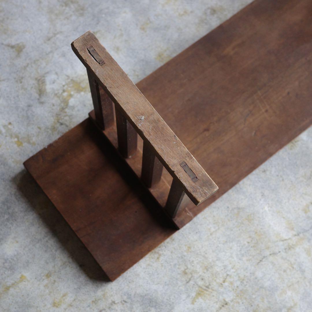 値下げしました！古家具　レトロな花台　展示台　八足台