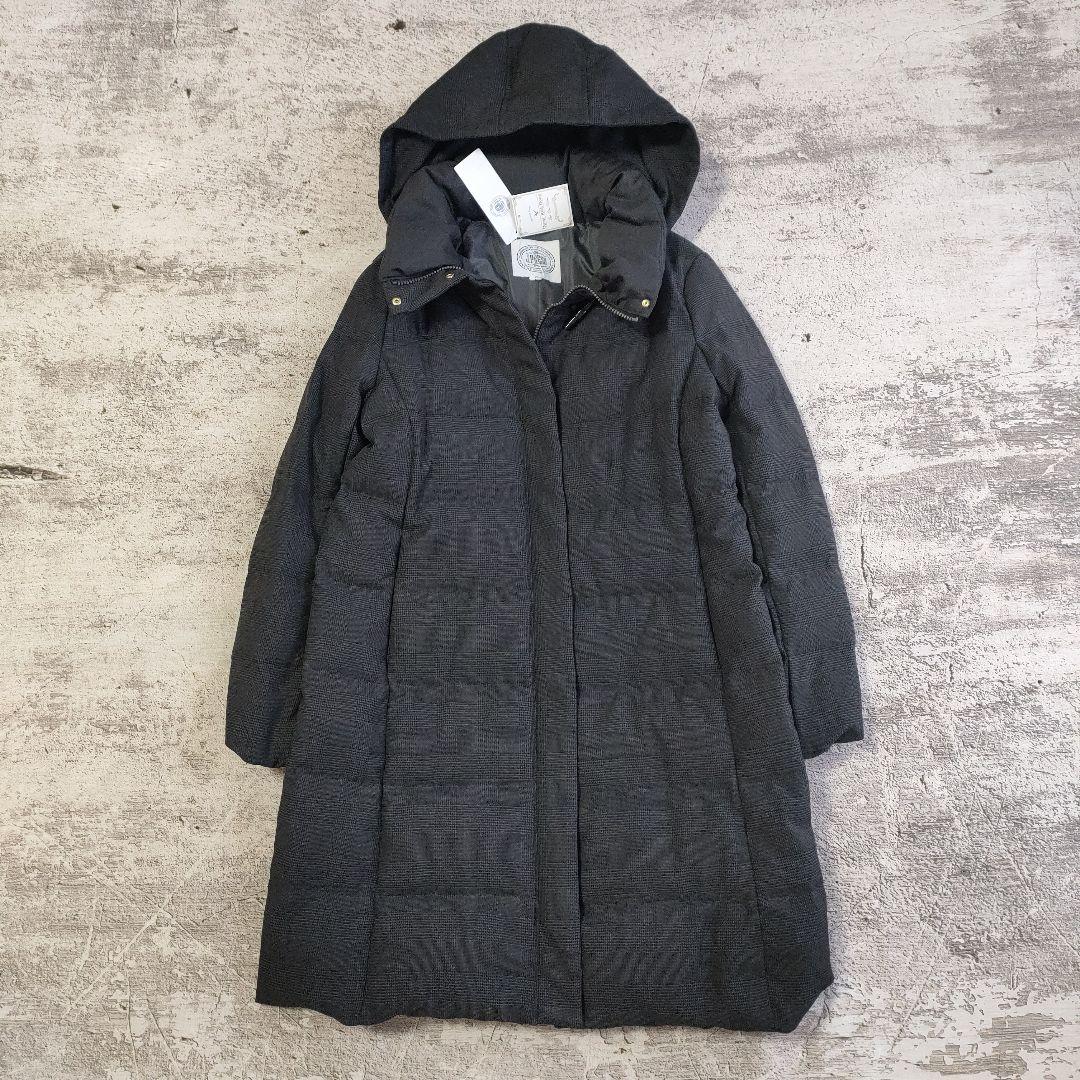 J.PRESS 未使用タグ付き グレンチェック ロング ダウン コート 9号