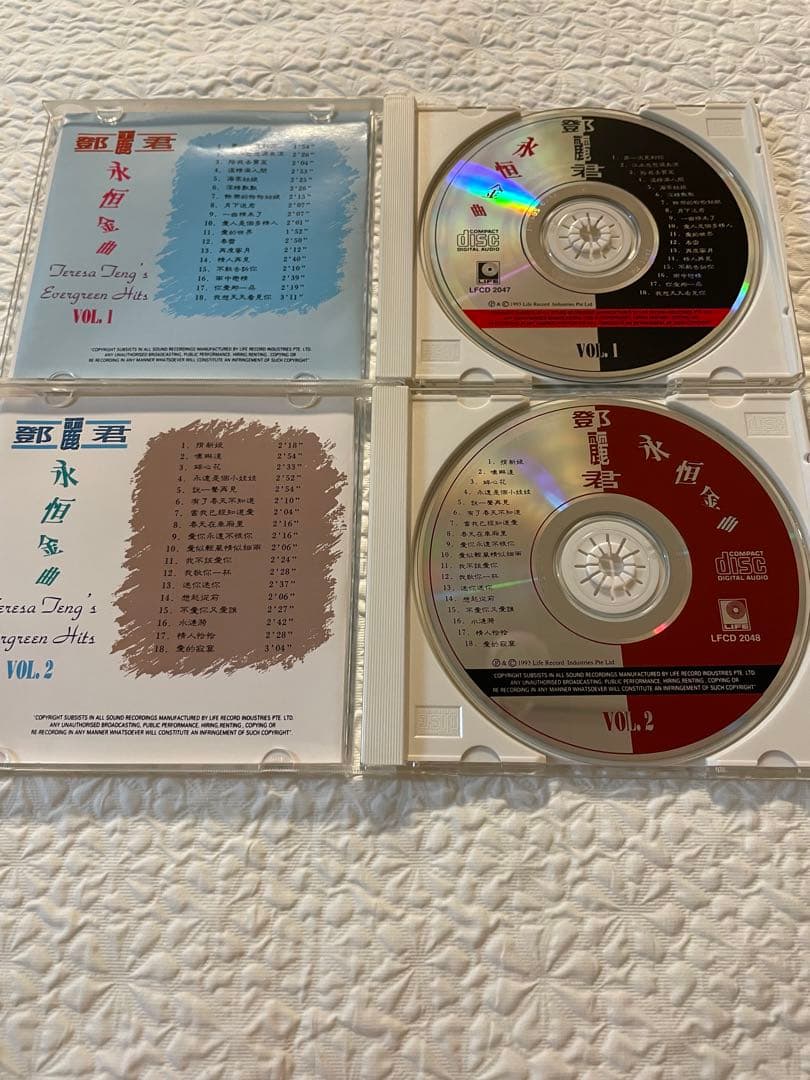 鄧麗君/LIFE RECORD（麗風唱片）版/永恒金曲CD4枚組/未聴美品