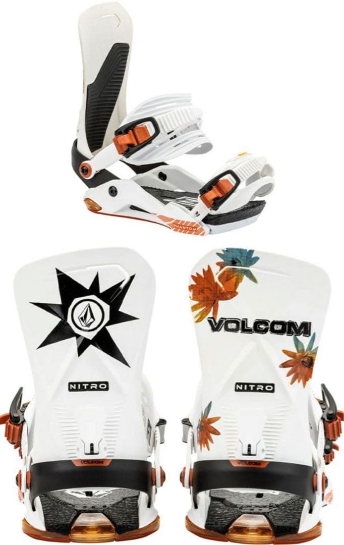 VOLCOM NITRO ビンディング ホワイト/オレンジ