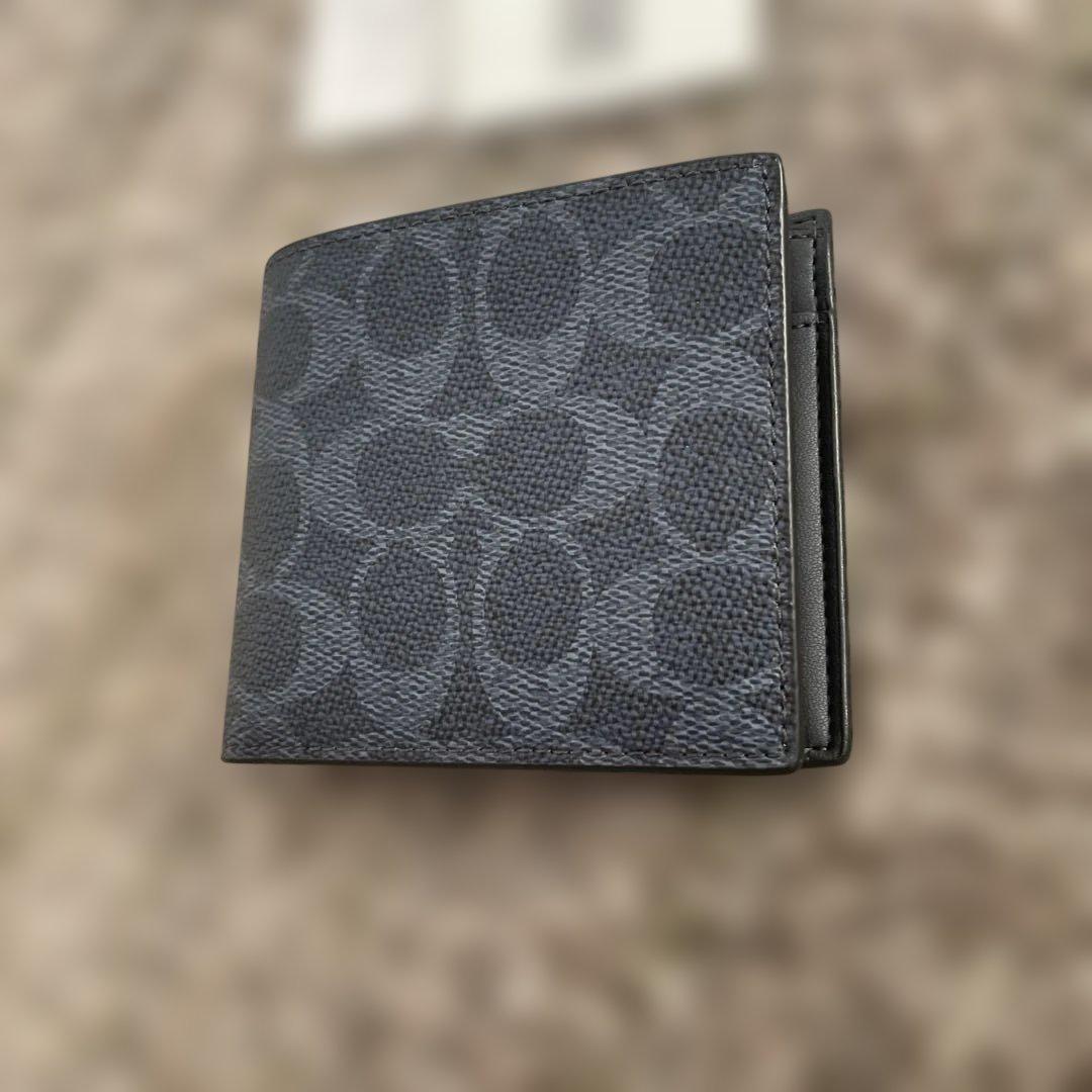 新品未使用　49,500円　COACH COIN WALLET SIG 二つ折り