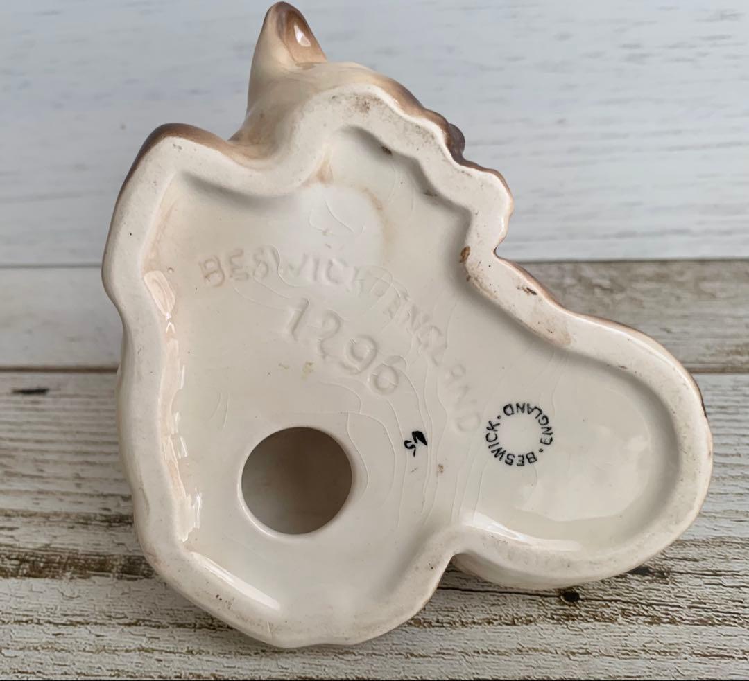 ベスウィック 2匹のシャムの仔猫 猫の置物 フィギュリン アンティーク①