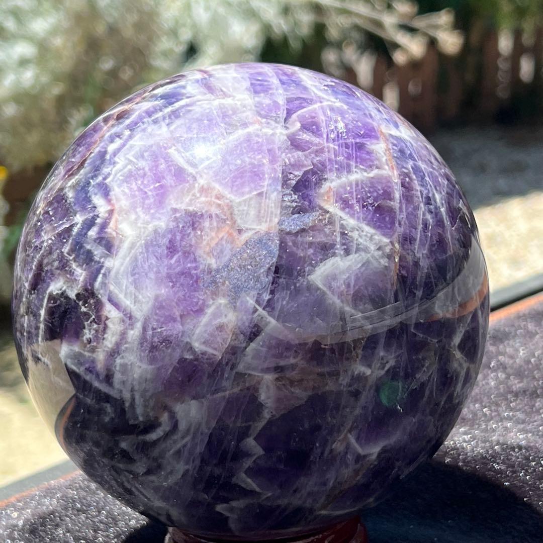 ☆超極上大玉☆神秘的な色合いと模様☆超高波動 アゾゼオ アマゼツ 丸玉 原石