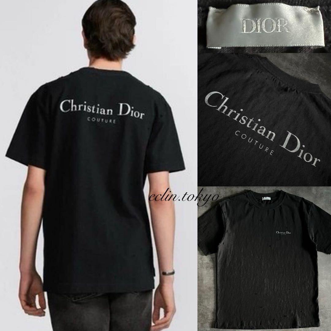DIOR ディオール ダメージ加工 Tシャツ リラックス フィット E4764