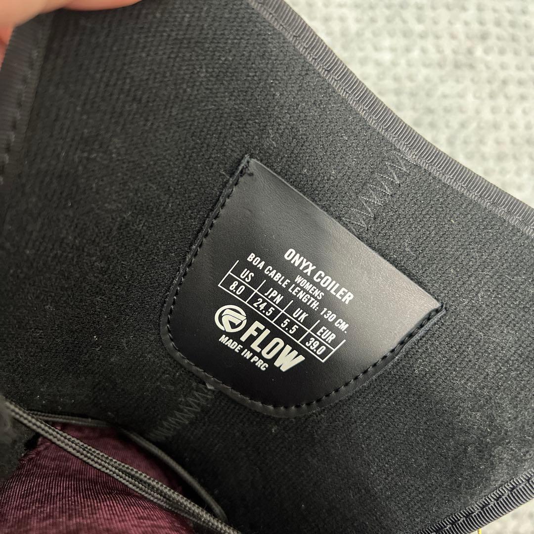 5回使用 24.5cm FLOW ONYX BOA スノーボード ブーツ