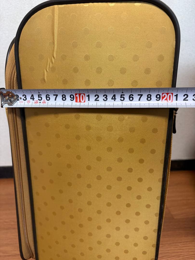 ACE イエロードット柄キャリーカート　ソフト　美品　マッキントッシュ