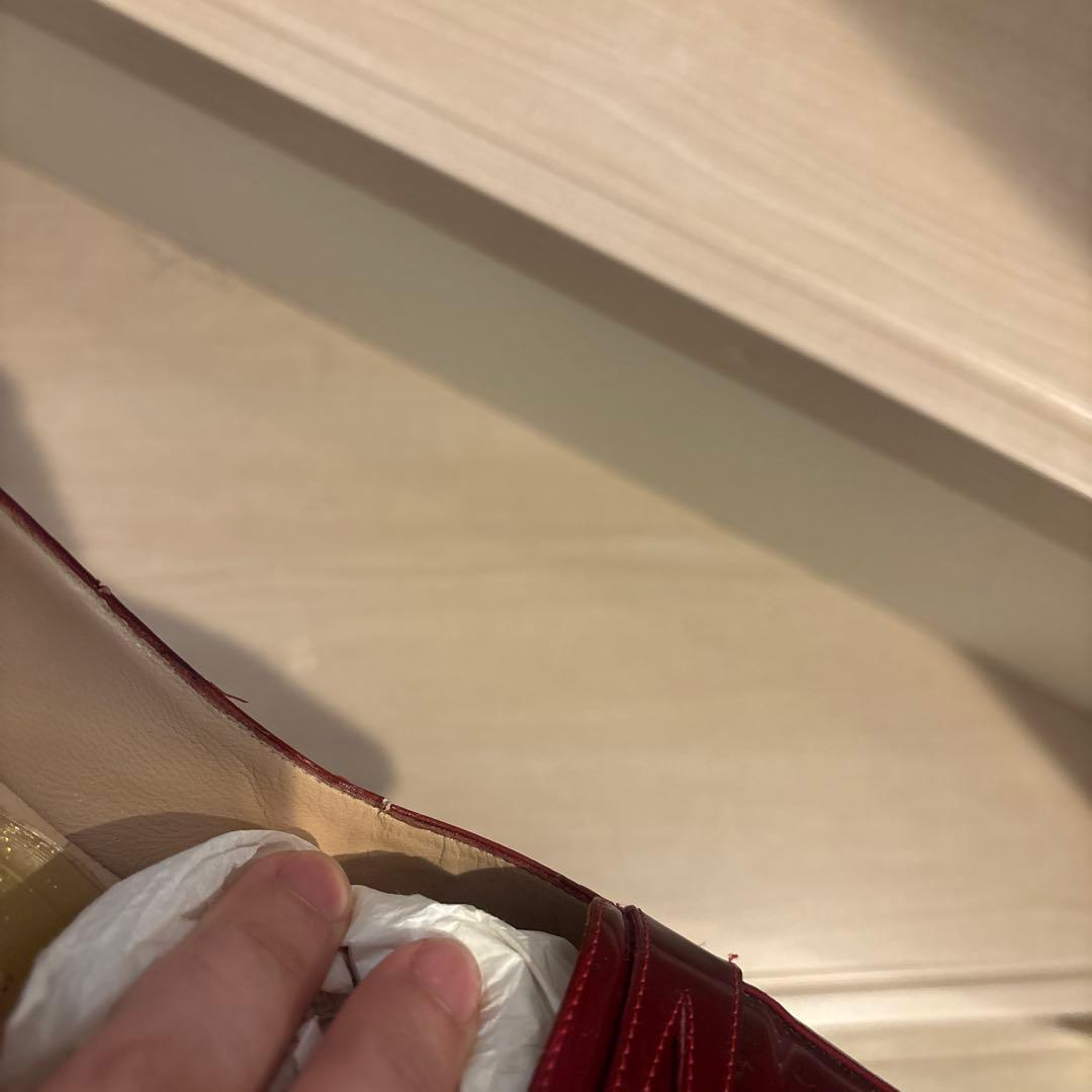 売り切り！MANOLO BLAHNIK バーガンディ ハイヒール