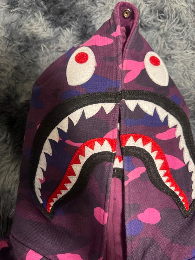 A Bathing Ape WGM パーカー 紫迷彩