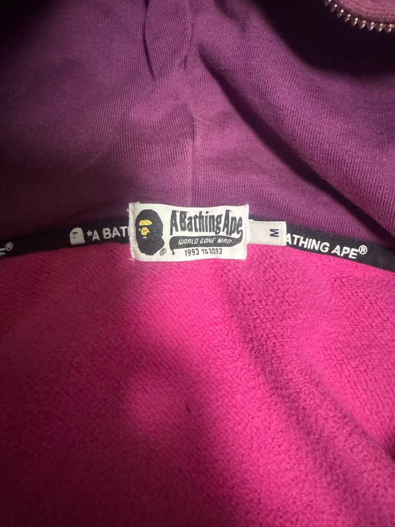 A Bathing Ape WGM パーカー 紫迷彩