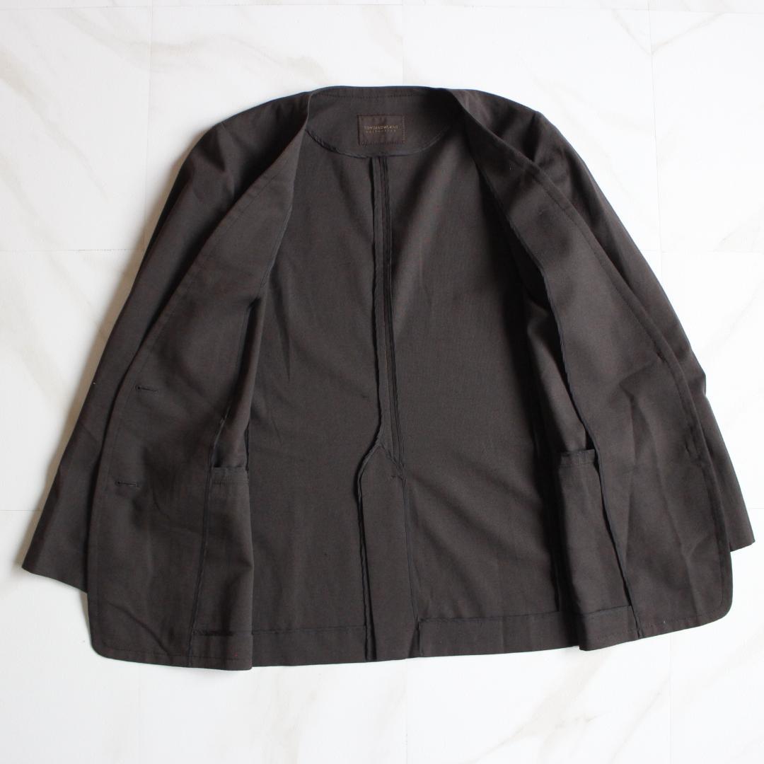 TOMORROWLAND パンツスーツ セットアップ 麻 ノーカラー S