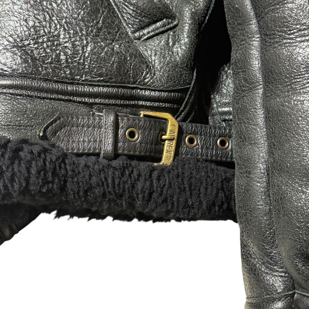 ✨希少美品✨ AVIREX B-3 フライトジャケット ブラック USA製 34