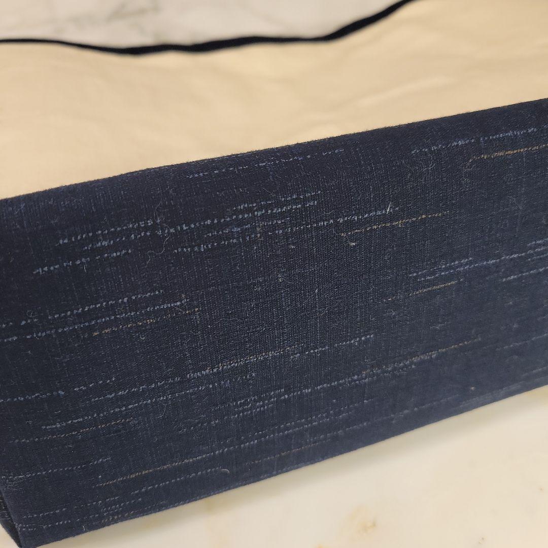 〈セール品〉２way 切り嵌め（きりばめ）名古屋帯リメイク　底大島紬　バッグ㊹