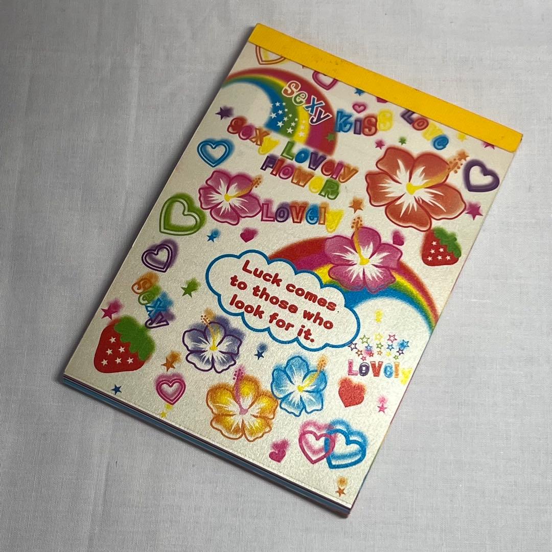 【在庫限り】【レア】ハイビスカス　メモ帳　平成レトロ　昭和レトロ　プレコ