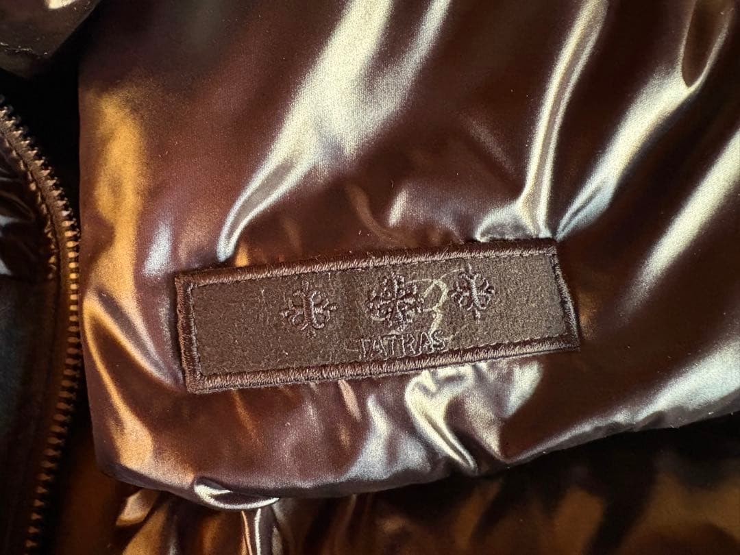 TATRAS ショート丈 ダウンジャケット アーム切替ニット