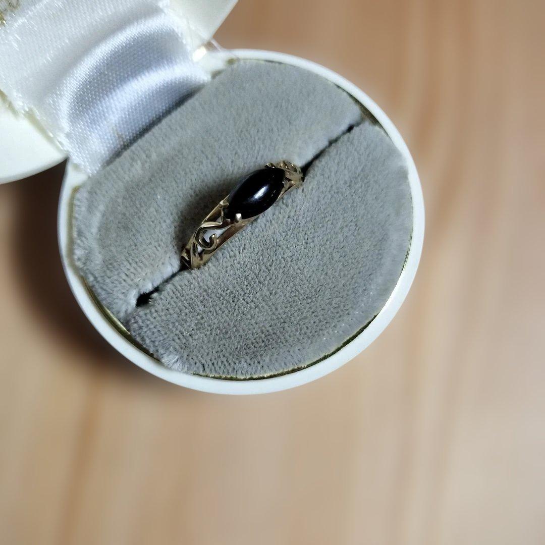 ブラックストーンリング　14K 585