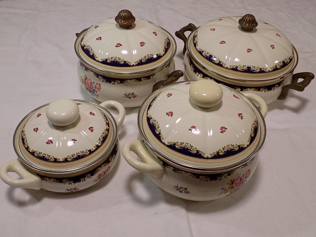 ASTA WEST GERMANY 1970年代のホーロー両手鍋　新品未使用