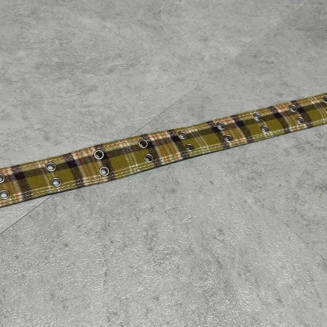 AFB FLANNEL CHECK BELT YELLOW Mサイズ