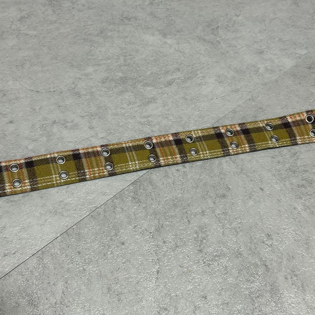 AFB FLANNEL CHECK BELT YELLOW Mサイズ