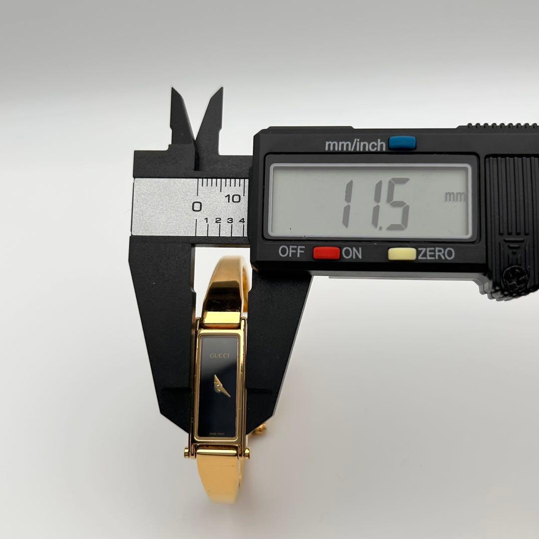 【稼働】GUCCI グッチ 1500 GOLD ゴールド バングルウォッチ