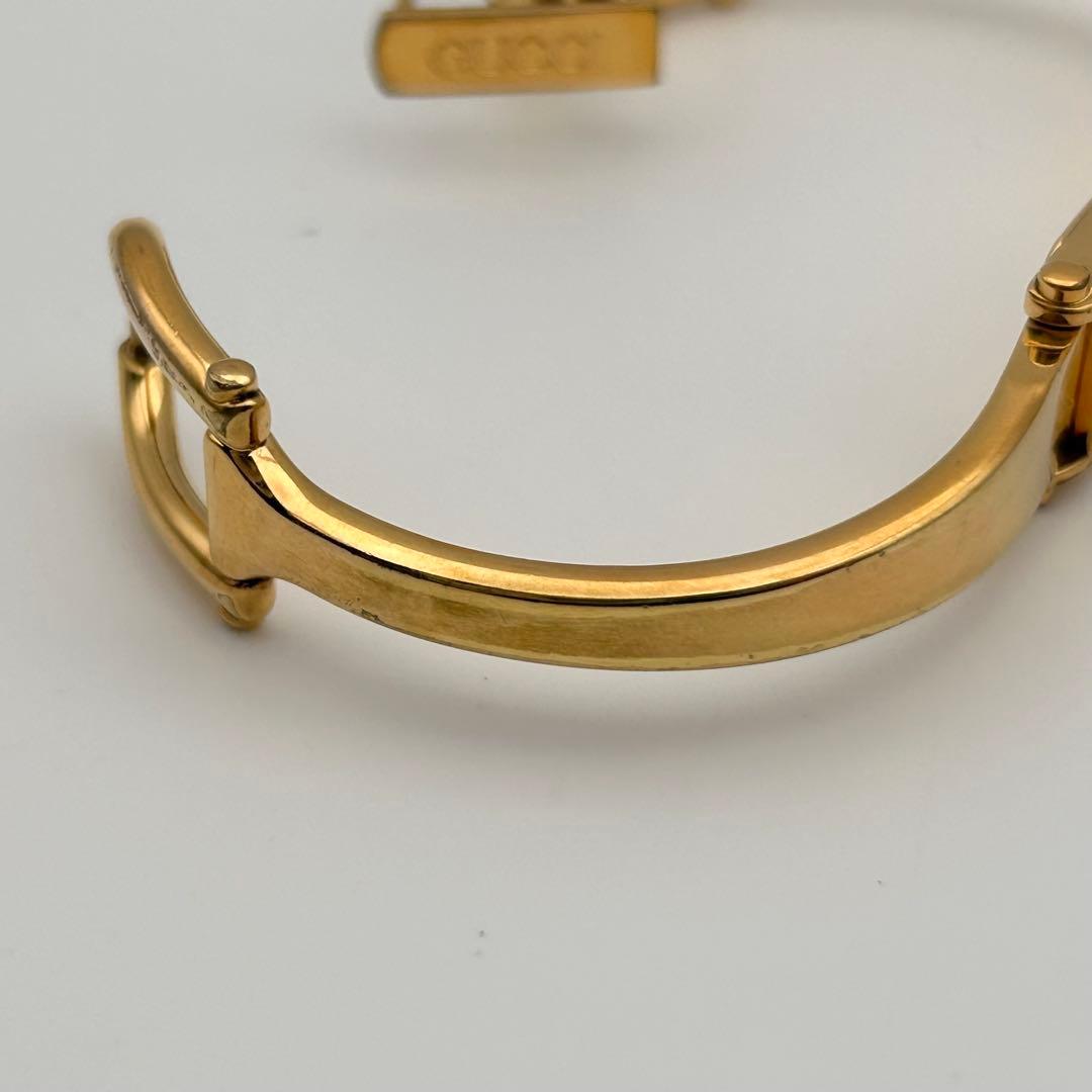 【稼働】GUCCI グッチ 1500 GOLD ゴールド バングルウォッチ