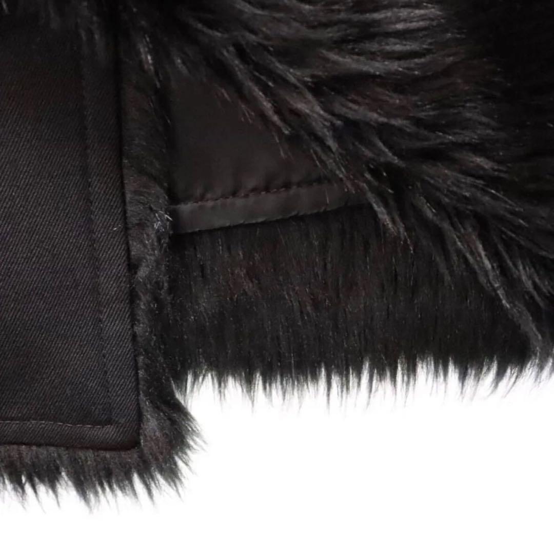 コムデギャルソンオムプリュス 23AWフェイクファー リバーシブルトレンチコート