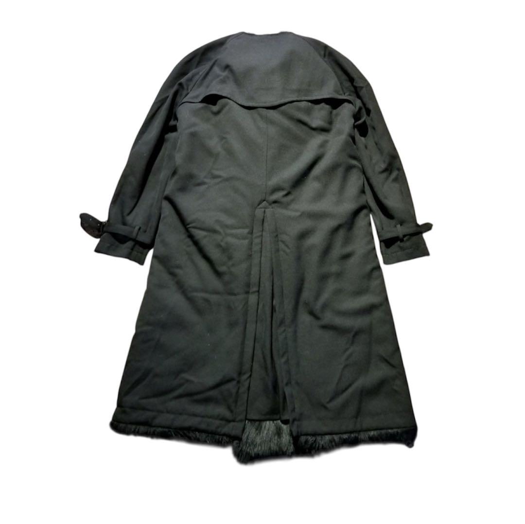 コムデギャルソンオムプリュス 23AWフェイクファー リバーシブルトレンチコート
