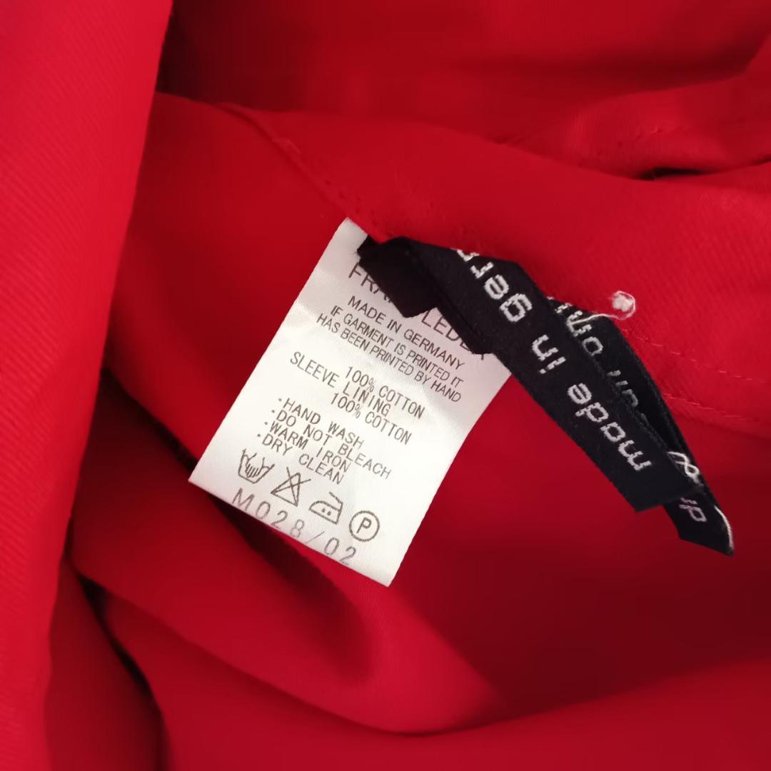 【FRANK LEDER】 フランクリーダー ドイツ製 コート 赤 X740