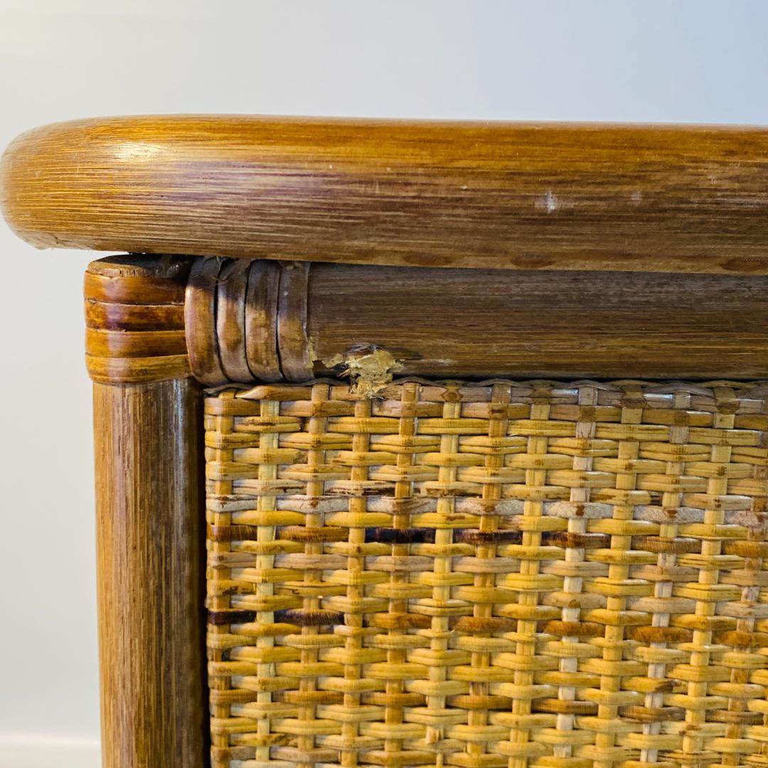 ラタン 籐 棚 チェスト 4段 キャスター付 W44cm D36cm H54cm