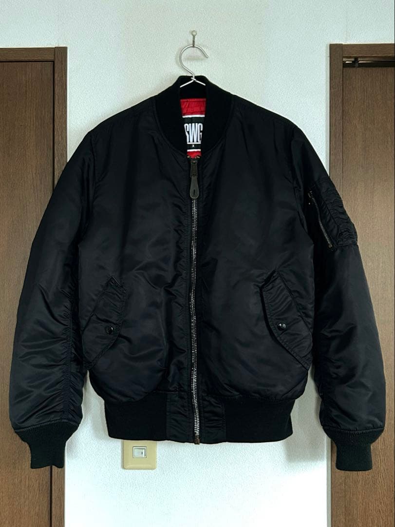 限定コラボSWAGGER×ALPHAスワッガーアルファフライトジャケットMA-1