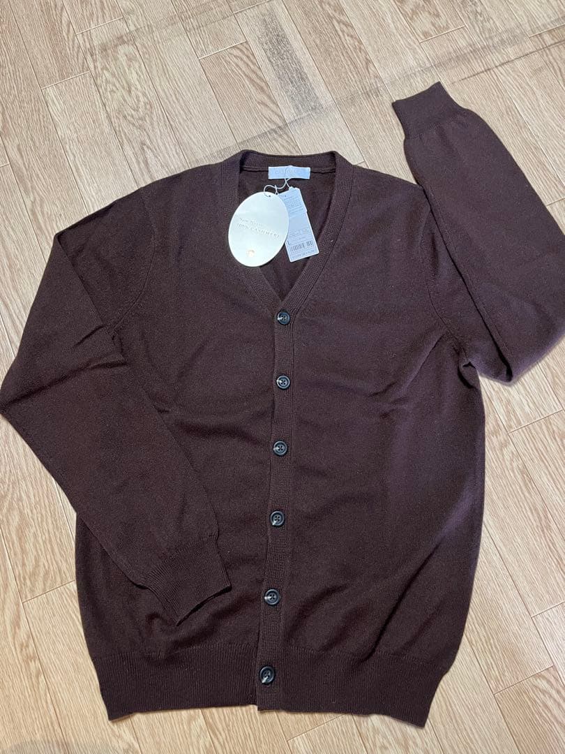 UNIQLO ブラウン 100%カシミヤ カーディガン Lサイズ