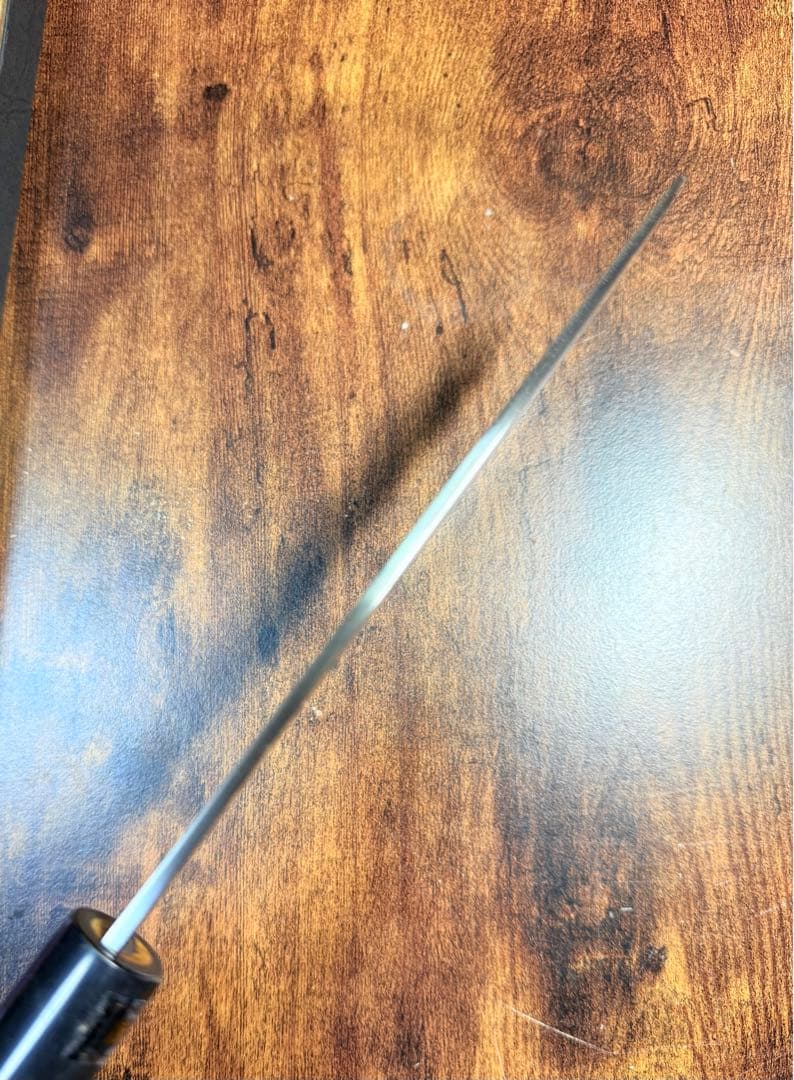 【堺刃物】　薄刃 包丁　銀三鋼　水牛角柄