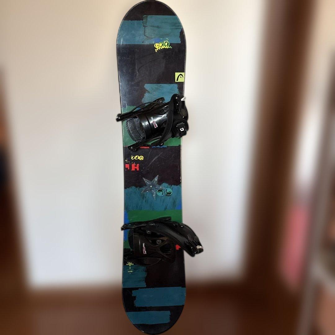 120cm headスノーボード バインディング付き