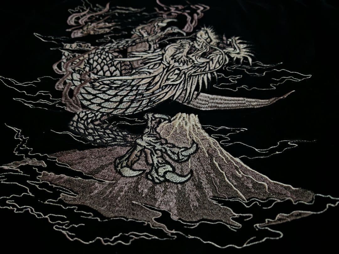 美品 別珍 龍 OBORO 日本限定 スカジャン ベロア vintage