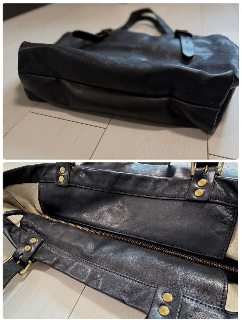 【SLOW】 スロウ rubono ルボーノ トートバッグ 本革レザー ブラック