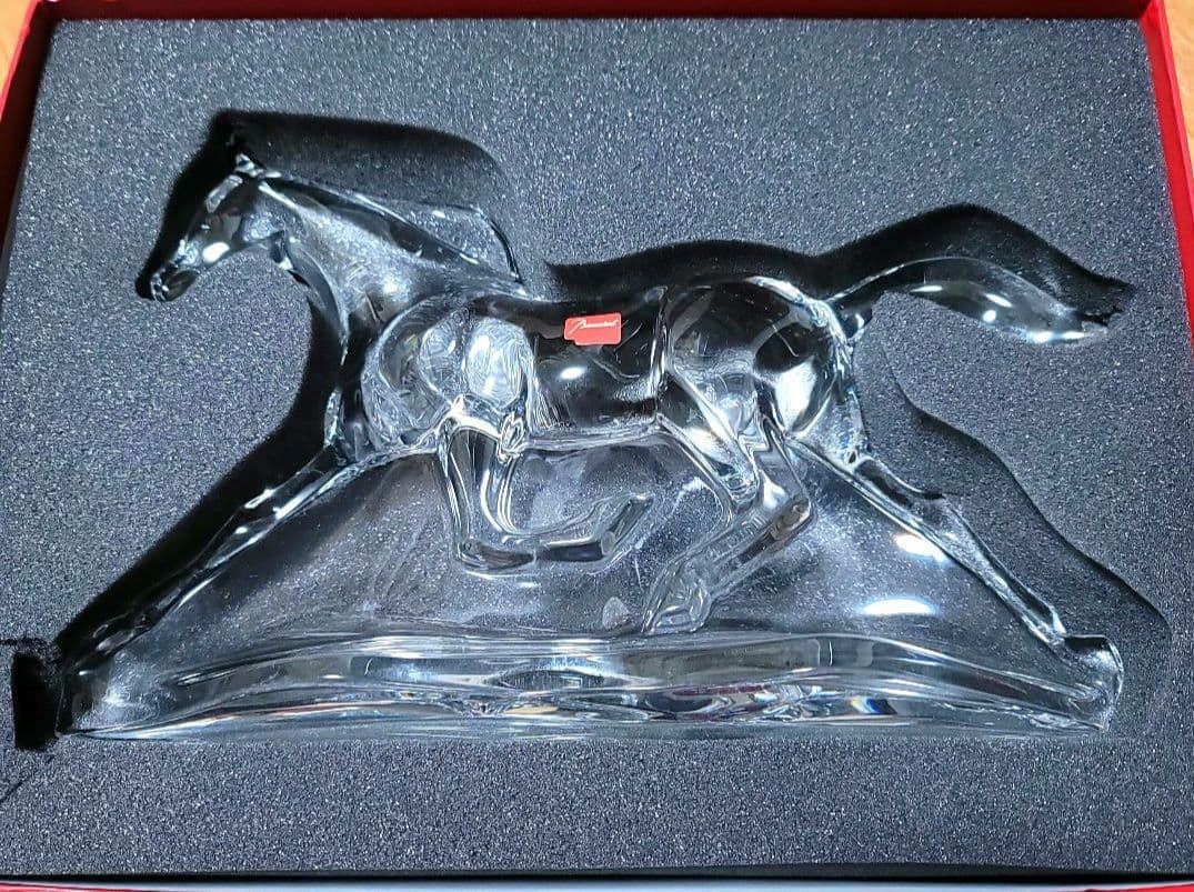 バカラクリスタルホース 激安 置物 レア 即配送