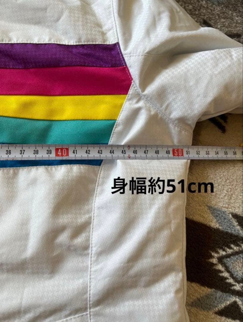 子ども用 スキーウェア ホワイト/ピンク/レインボー