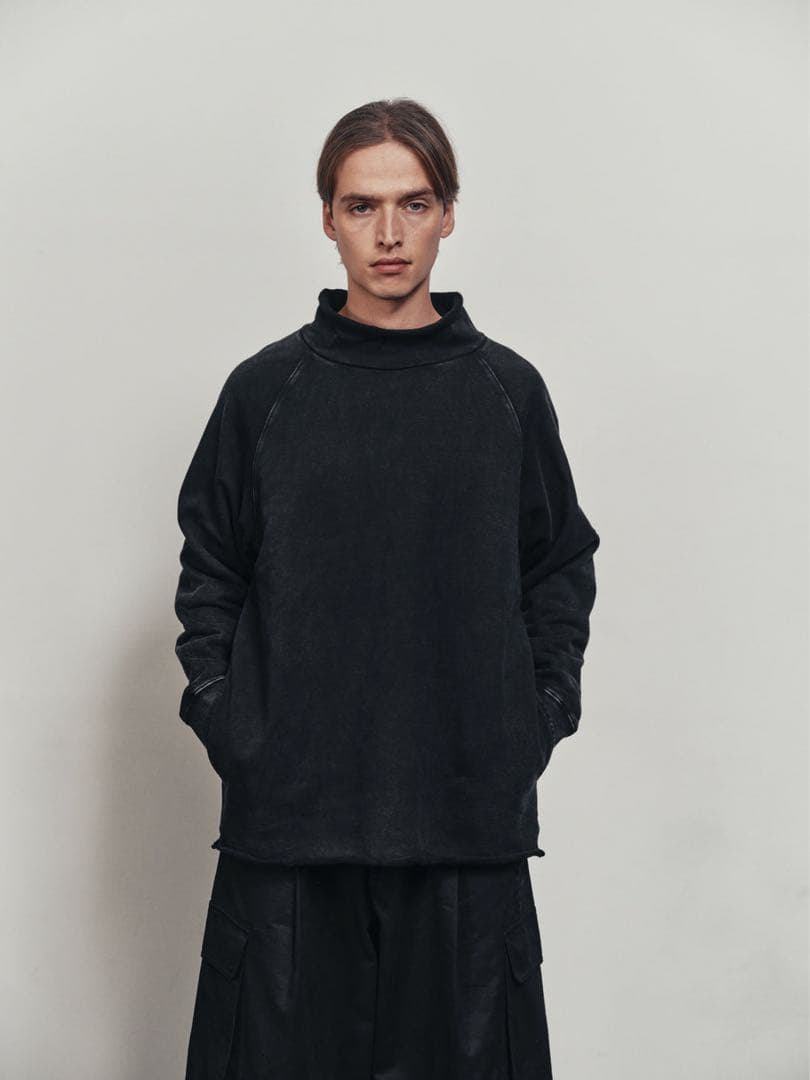 【新品】BTMK ブラック タートルネック カットソー ロールネック