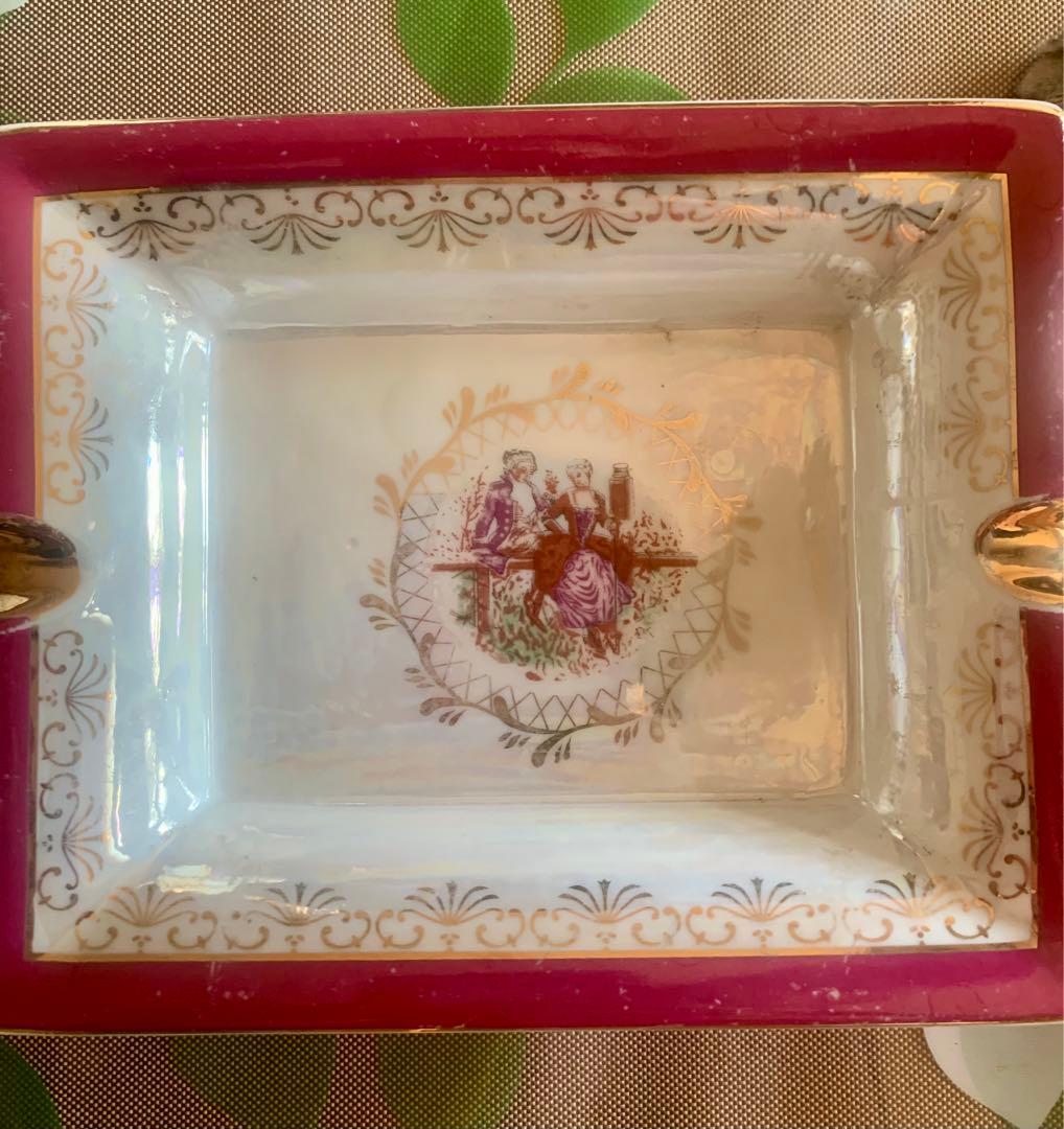 絵画風灰皿7点セット