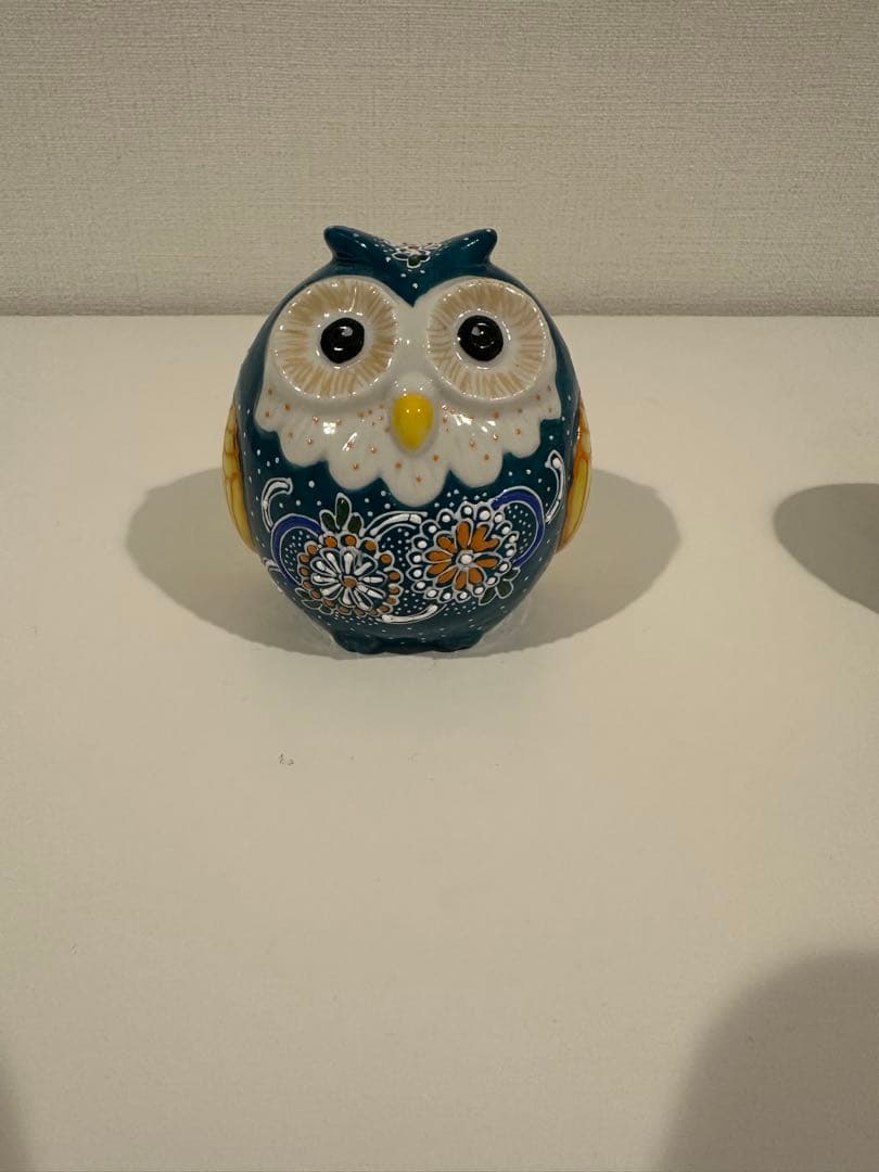 フクロウの陶器置物セット