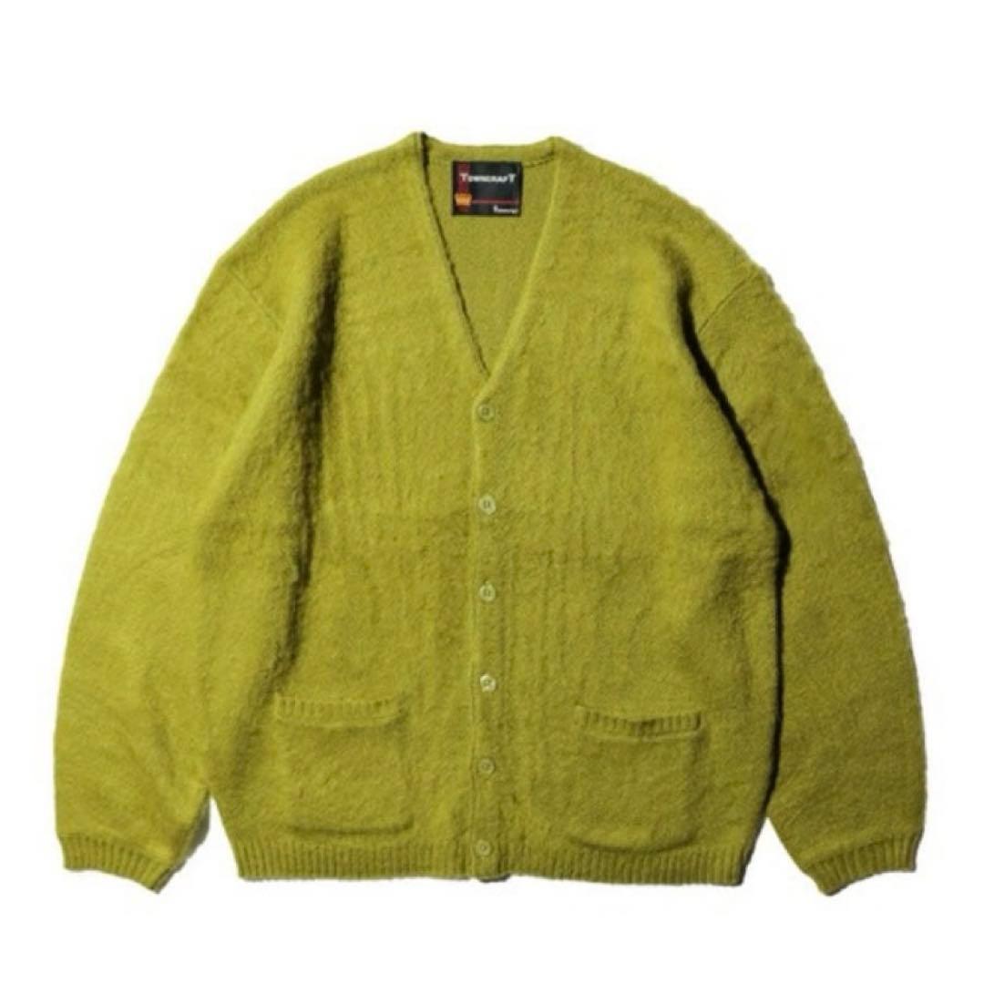 【M】TOWNCRAFT /SOLID SHAGGY CARDIGAN GRN②