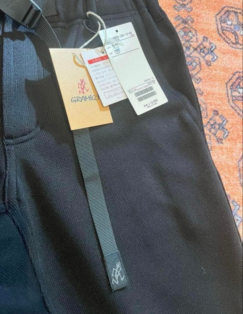GRAMICCI × BEAMS BOY 別注 フリースパンツ【F】ブラック